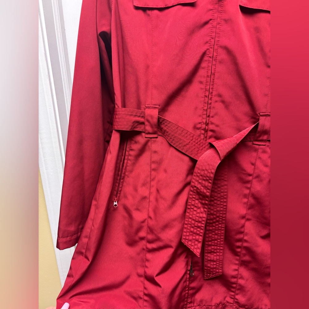 Pacific Trail Women’s Red Hooded Utility Coat Jacket Size M - Picture 3 of 10